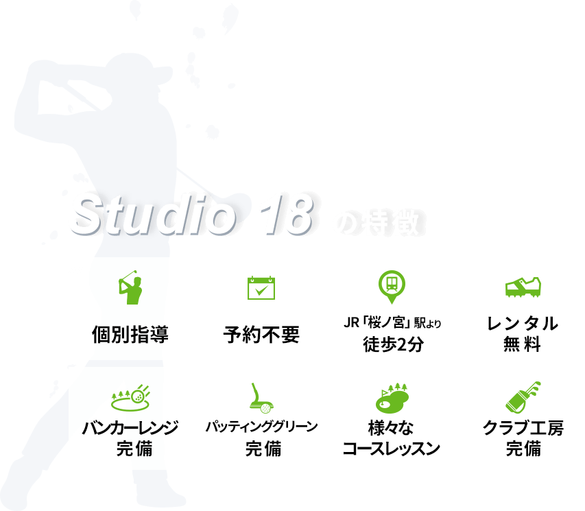 Studio18の特徴